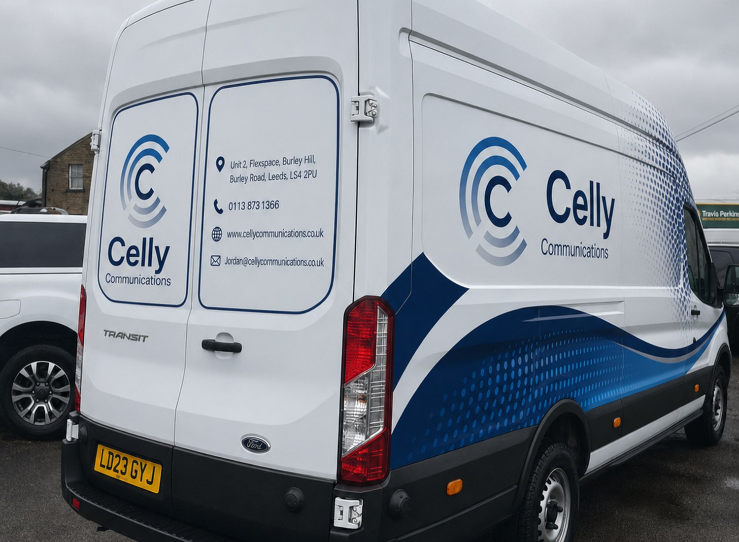 Celly Communications branded vehicle